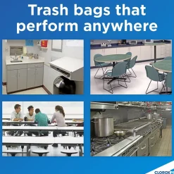 Glad CloroxPro ForceFlex 13 Gallon Tall Kitchen Trash Bag, 23.75