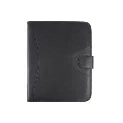 Club Rochelier Zenith Leather Padfolio with Snap Closure, Black (NP4561)
