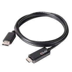 Hdmi Cables<Club 3D Club3D CAC-1082 6.56 feet DisplayPort 1.4 to HDMI 2.0b HDR, Black