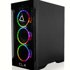 CLX SET TGMSETRTH2A01BM Gaming Desktop Computer, AMD Ryzen 9 7900X, 32GB Memory, 1TB SSD, 4TB HDD* Gaming Desktops