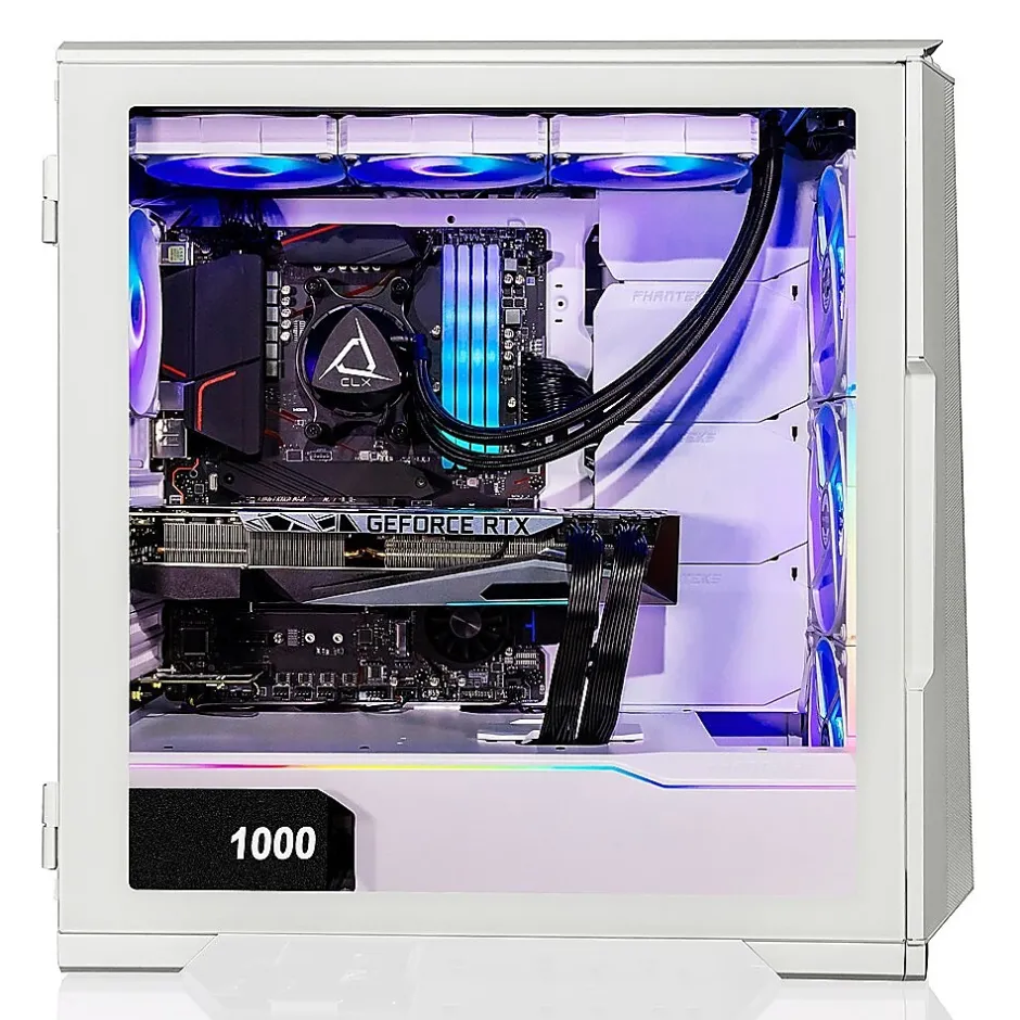 CLX SET TGMSETRTH2A04WM Gaming Desktop Computer, AMD Ryzen 9 7950X, 64GB Memory, 1TB SSD, 6TB HDD* Gaming Desktops