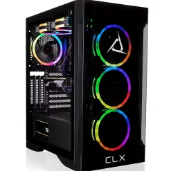 CLX SET TGMSETRTU3401BM Gaming Desktop Computer, Intel Core i7-13700KF, 32GB Memory, 1TB SSD, 4TB HDD* Gaming Desktops