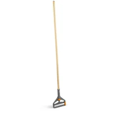 Coastwide Professional ™ 60" Side Gate Wood Wet Mop Handle, Plastic Head (CW61061-CC)