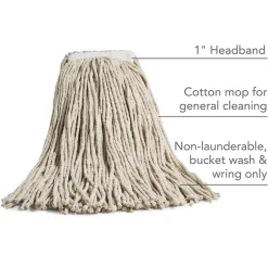 Coastwide Professional ™ Cut-End Wet Mop Head, #32, Cotton, 1