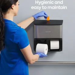 Coastwide Professional ™ J-Series Quad Bath Tissue Dispenser, Black/Metallic (CWJ4BT-S)