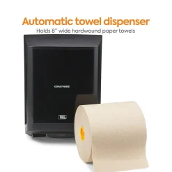 Coastwide Professional J-Series Automatic Hardwound Paper Towel Dispenser, Black (CWJAHT-B-CC)