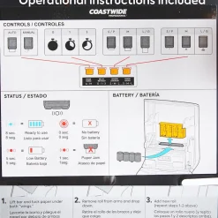 Coastwide Professional J-Series Automatic Hardwound Paper Towel Dispenser, Black (CWJAHT-B-CC)