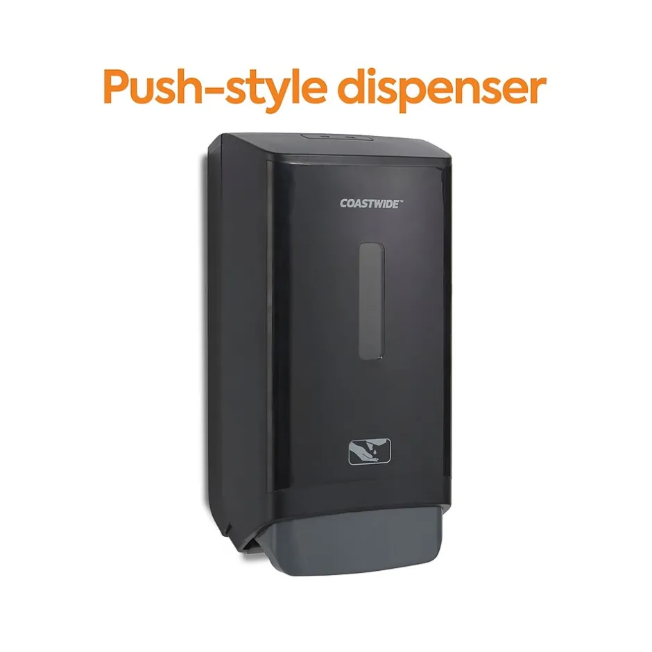 Coastwide Professional ™ J-Series Wall Mounted Hand Soap Dispenser, Black (CWJMS-B-CC)