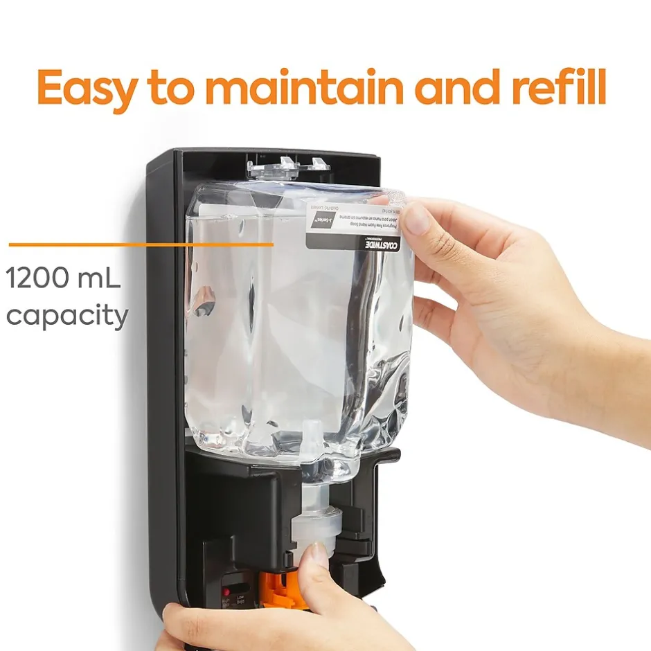 Coastwide Professional ™ J-Series Wall Mounted Hand Soap Dispenser, Black (CWJMS-B-CC)