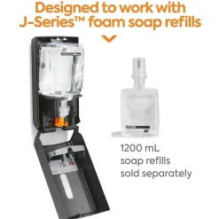 Coastwide Professional ™ J-Series Wall Mounted Hand Soap Dispenser, Black (CWJMS-B-CC)