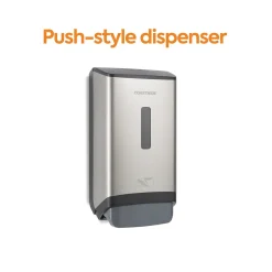 Coastwide Professional ™ J-Series Wall Mounted Hand Soap Dispenser, Black/Metallic (CWJMS-S-CC)