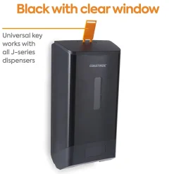 Coastwide Professional ™ J-Series Automatic Wall Mounted Hand Soap Dispenser, Black (CWJAS-B-CC)
