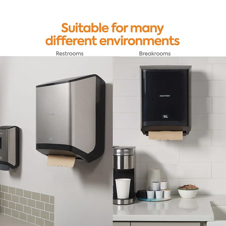 Paper Towels<Coastwide Professional ™ J-Series Hardwound Paper Towels, 1-ply, 800 ft./Roll, 6 Rolls/Carton (CWJHT-NAT)