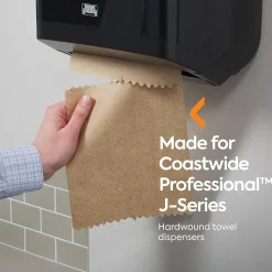 Paper Towels<Coastwide Professional ™ J-Series Hardwound Paper Towels, 1-ply, 800 ft./Roll, 6 Rolls/Carton (CWJHT-NAT)