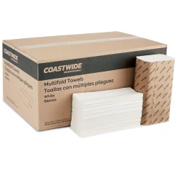 Paper Towels<Coastwide Professional ™ Multifold Paper Towels, 1-ply, 250 Sheets/Pack, 16 Packs/Carton (CW58045)