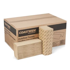 Paper Towels<Coastwide Professional ™ Multifold Paper Towels, 1-ply, 250 Sheets/Pack, 16 Packs/Carton (CW21819)