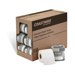 Coastwide Professional ™ 2-Ply Standard Toilet Paper, White, 400 Sheets/Roll, 24 Rolls/Case (CW59750-CC)