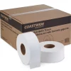 Coastwide Professional ™ 1-Ply Jumbo Toilet Paper, White, 2000 ft./Roll, 12 Rolls/Carton (CW26214)