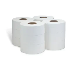 Coastwide Professional ™ 1-Ply Jumbo Toilet Paper, White, 2000 ft./Roll, 12 Rolls/Carton (CW26214)