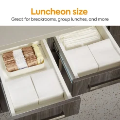 Napkins<Coastwide Professional ™ Recycled Napkin, 1-Ply, White, 400/Pack, 12 Pack/Carton (CW20179)