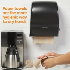 Paper Towels<Coastwide Professional ™ Recycled Hardwound Paper Towels, 1-ply, 800 ft./Roll, 6 Rolls/Carton (CW21812)