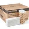 Paper Towels<Coastwide Professional ™ Recycled C-Fold Paper Towels, 1-Ply, 150 Sheets/Pack, 2400 Sheets/Carton (CW25383)