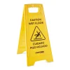 Social Distance Signage<Coastwide Professional ™ Safety Awareness Floor Sign, Yellow (CW21872)