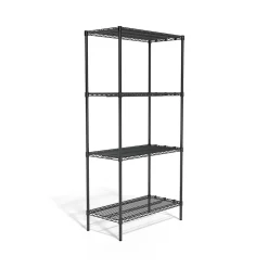 Sale ™ 4-Shelf Wire Unit, 36"W, Black (CW25470) Shelving