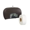 Coastwide Professional ™ Twin Jumbo Roll Toilet Paper Dispenser, Black (CW60831)