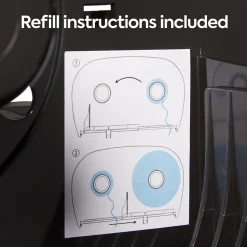 Coastwide Professional ™ Twin Jumbo Roll Toilet Paper Dispenser, Black (CW60831)