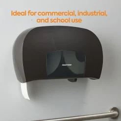 Coastwide Professional ™ Twin Jumbo Roll Toilet Paper Dispenser, Black (CW60831)