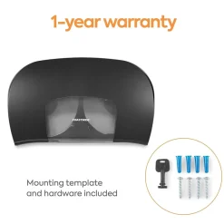 Coastwide Professional ™ Twin Jumbo Roll Toilet Paper Dispenser, Black (CW60831)