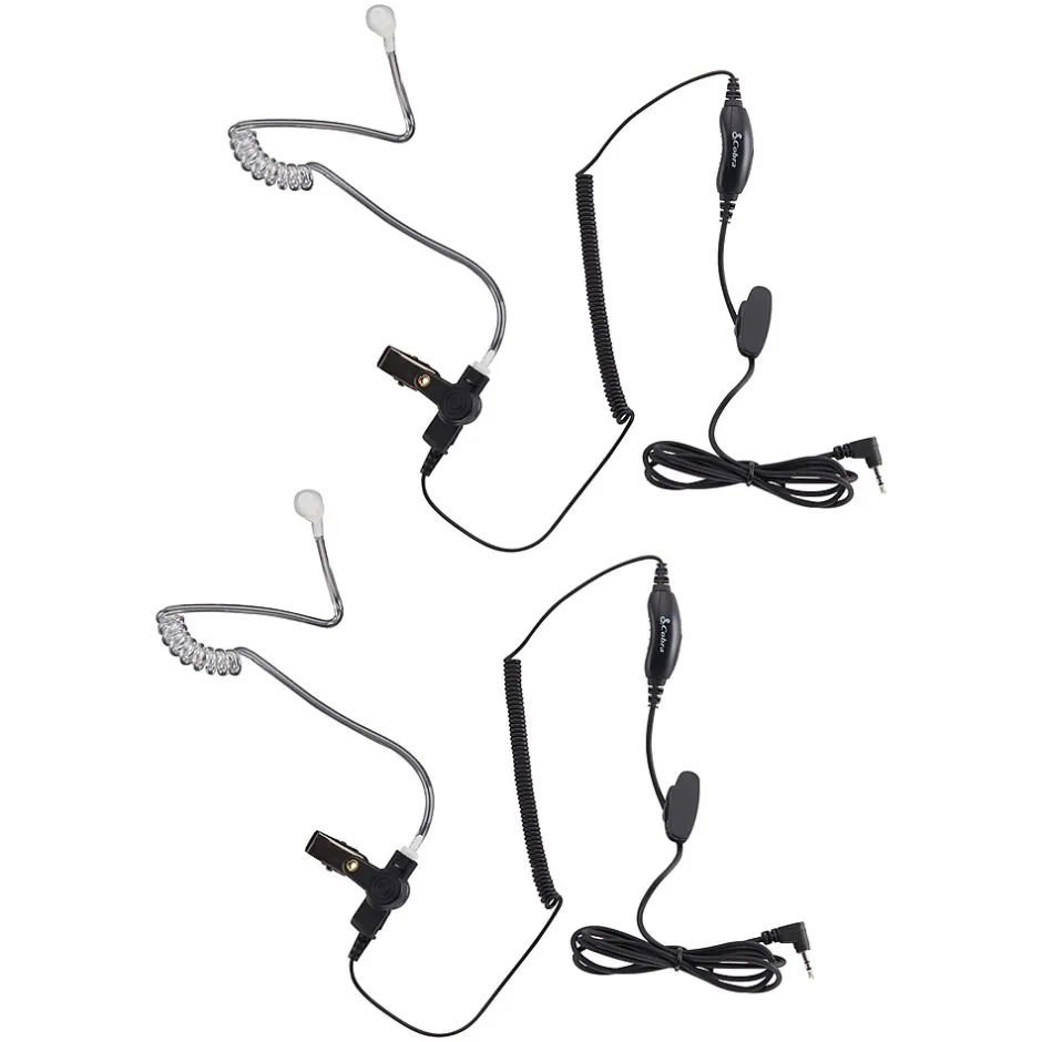 Cobra Surveillance Earbud Headset with Microphone, 3.5mm, 2-Pieces (GA-SV01 2P)* Headsets