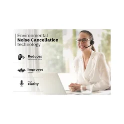 CODi Claro Bluetooth + Wireless Stereo Headset w/ Integrated AI-Powered ENC Microphone, Black (A04619)* Headsets