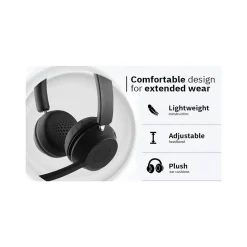 CODi Claro Bluetooth + Wireless Stereo Headset w/ Integrated AI-Powered ENC Microphone, Black (A04619)* Headsets