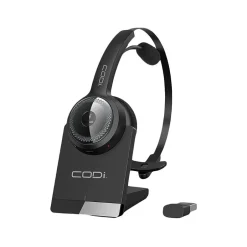 CODi Claro Wireless Headset w/ Integrated AI-Powered ENC Microphone, Black (A04616)* Headsets