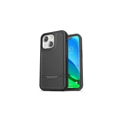 Cell Phone Cases<CODi Rugged Case for iPhone 13/14, Shock Absorbing, Black (P2077)