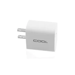 CODi 20W Dual Port Wall Charger, USB-C & USB-A Outputs, White (A01102)