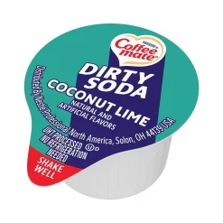 Milk & Creamer<Coffee mate Dirty Soda Coconut Lime Dairy Free Liquid Creamer, 0.38 fl. oz., 50/Box (12601355)