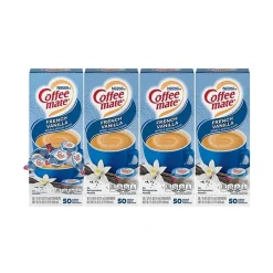 Milk & Creamer<Coffee mate French Vanilla Lactose Free Liquid Creamer, 0.38 fl. oz., 50/Dispenser, 4 Dispensers/Carton (NES35170)