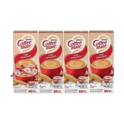 Milk & Creamer<Coffee mate Original Lactose Free Liquid Creamer, 0.38 fl. oz., 50/Dispenser, 4 Dispensers/Carton (NES35110)