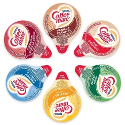 Milk & Creamer<Coffee mate Variety Creme Liquid Creamer, 0.38 oz., 180/Carton (NES51574)