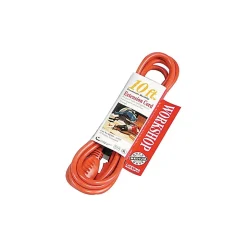 Extension Cords<Coleman Cable 10' Outdoor Extension Cord, 16 AWG, Orange (172-02304)