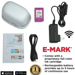 COLOP e-mark Electronic Digital Stamp and Marking Device, Cyan/Magenta/Yellow Ink (039201) Sale
