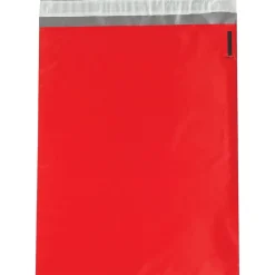 Partners Brand Colored Poly Mailers, Red, 12" x 15-1/2", 100/Case* Padded Mailers