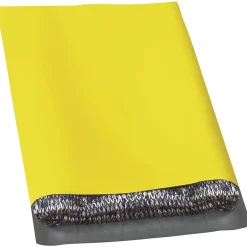 Partners Brand Colored Poly Mailers, Yellow, 12