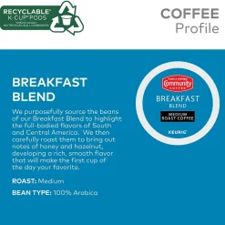 Keurig K-Cups<Community Coffee Breakfast Blend Coffee Keurig® K-Cup® Pods, Medium Roast, 24/Box (5000374324)