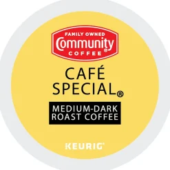 Keurig K-Cups<Community Coffee Cafe Special Coffee Keurig® K-Cup® Pods, Medium Dark Roast, 24/Box (5000374325)