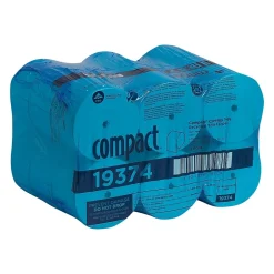 Compact Recycled 1-Ply Coreless Toilet Paper, White, 3000 Sheets/Roll, 18 Rolls/Carton (19374)