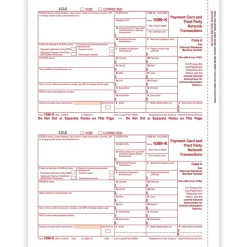 Outlet 2024 1099 Tax Form, 2-Part, 2-Up, Copy A, 100/Pack (5325) Tax Forms